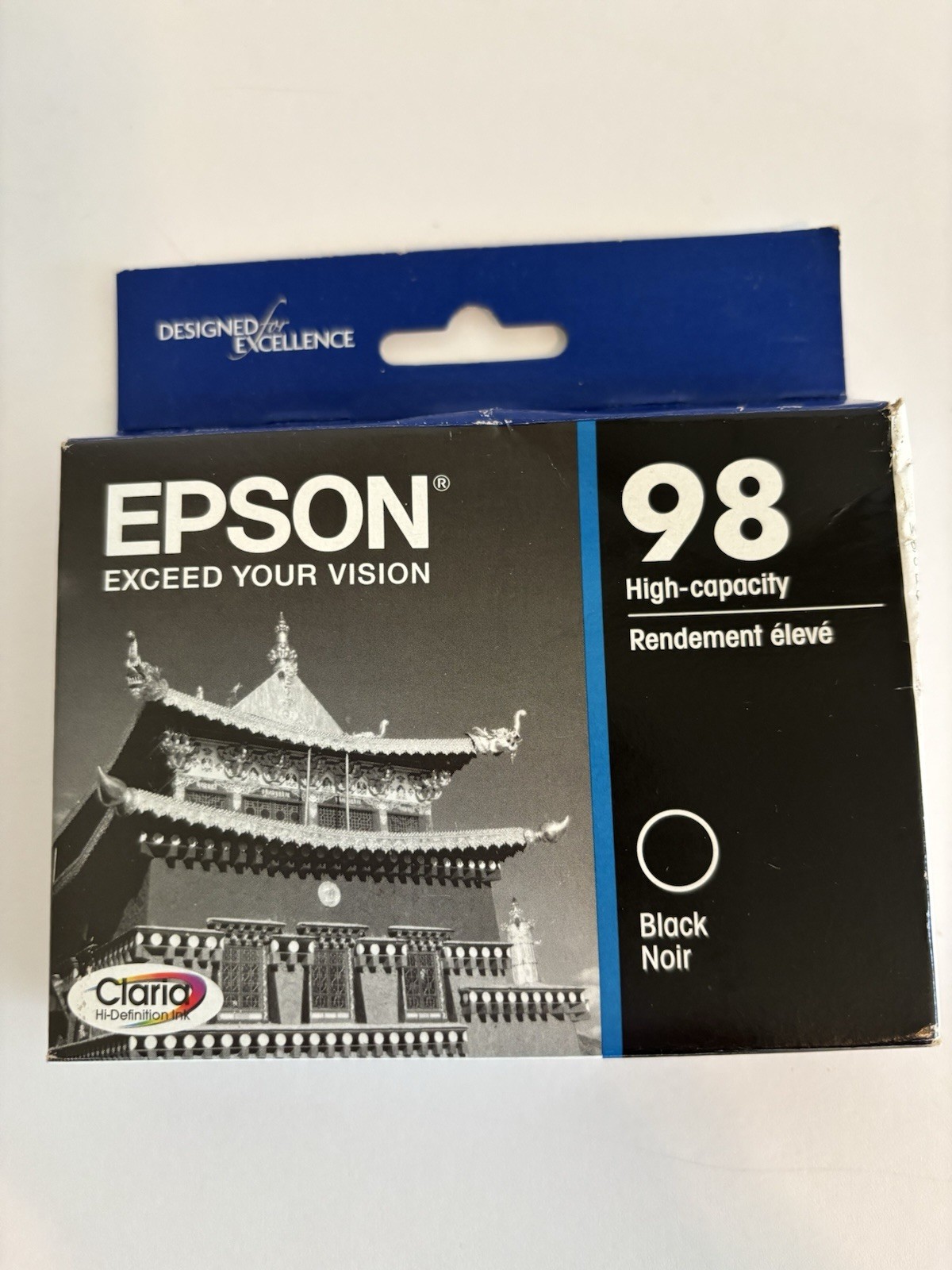 Genuine Epson 98 Black ink T0981 T098120 Artisan 835 837 High Capacity 11/2023