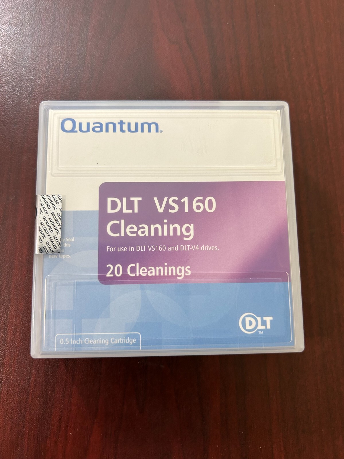 NEW Quantum Sealed DLT VS160 DLT-V4 Cleaning Cartridge 20 cleanings MR-V1CQN-01