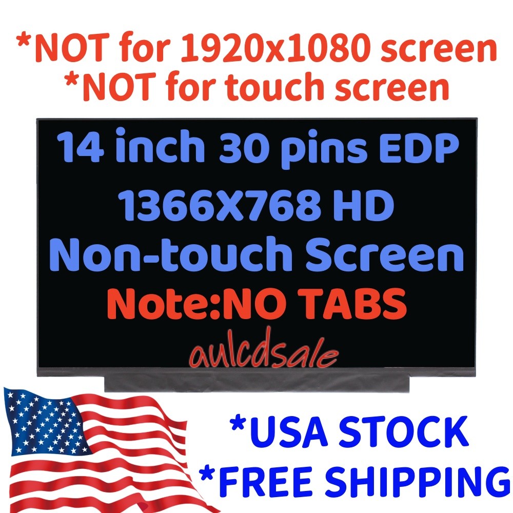 For HP 14-DF0018WM 30 Pins Screen Replacement LCD LED Display 1366x768HD 14INCH