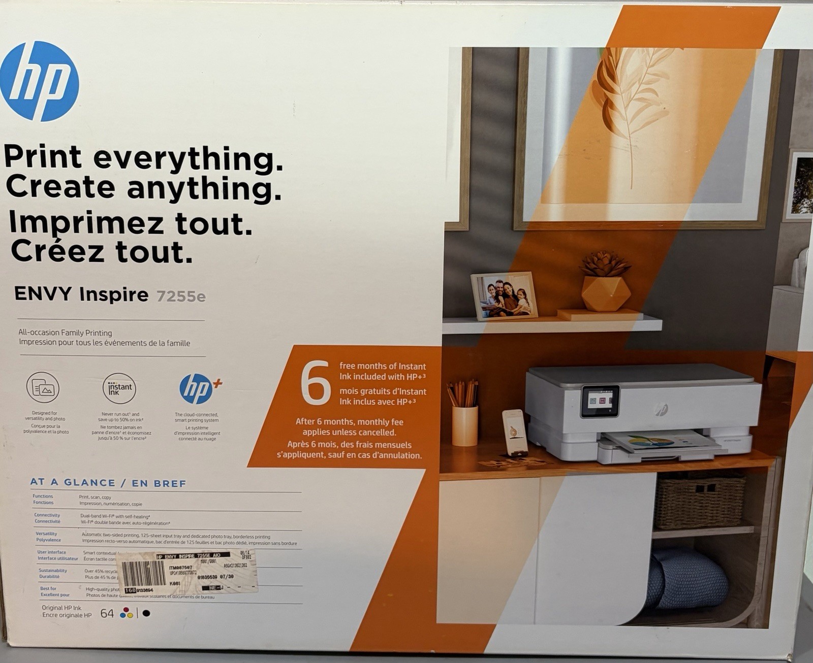 HP ENVY Inspire 7255e Wireless All-In-One Inkjet Photo Printer