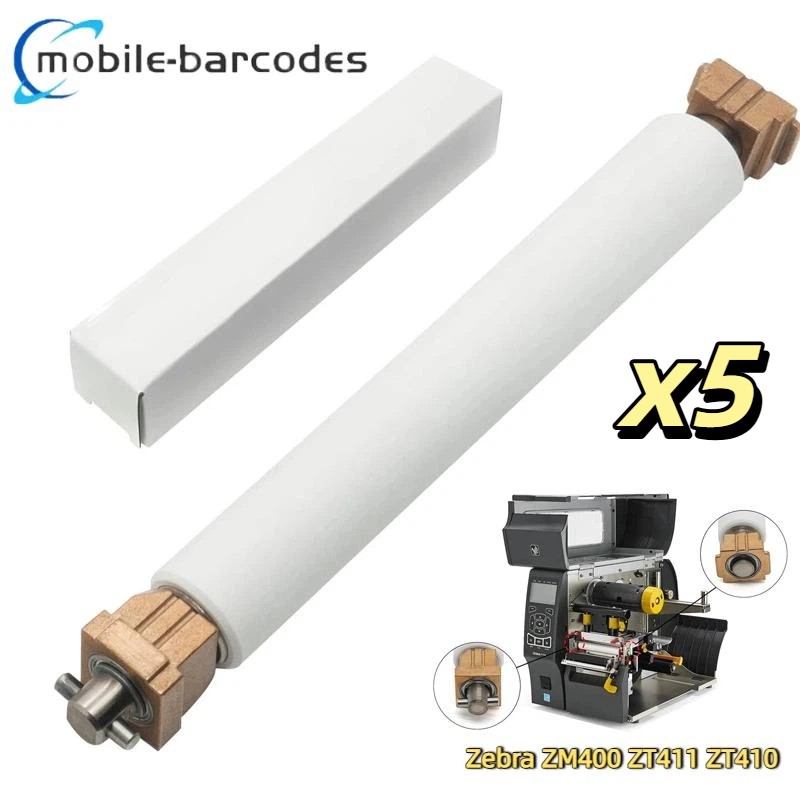5pcs Kit Platen Roller for Zebra ZT400 ZM400 ZT411 ZT410 Printer P1058930-080