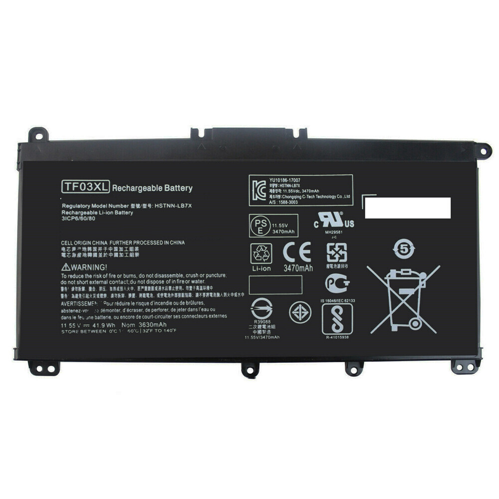 REPLACEMENT TF03XL BATTERY FOR HP PAVILION 14-BF 14-BK 15-CC 15-CK 920070-855