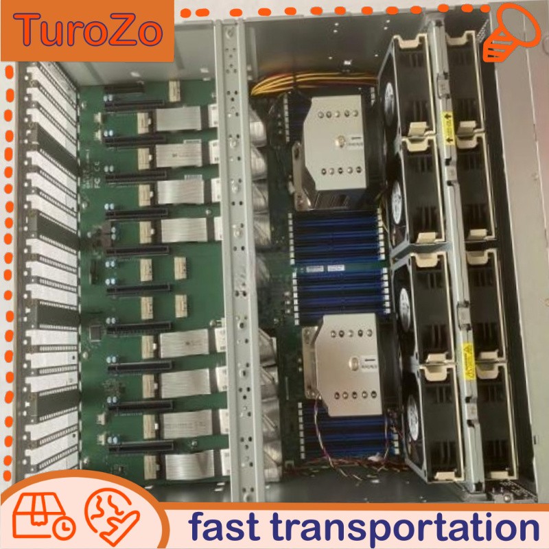 AS-4124GS-TNR Supermicro 8GPU Server 24X2.5"(4XNVME) 4X2000W Used