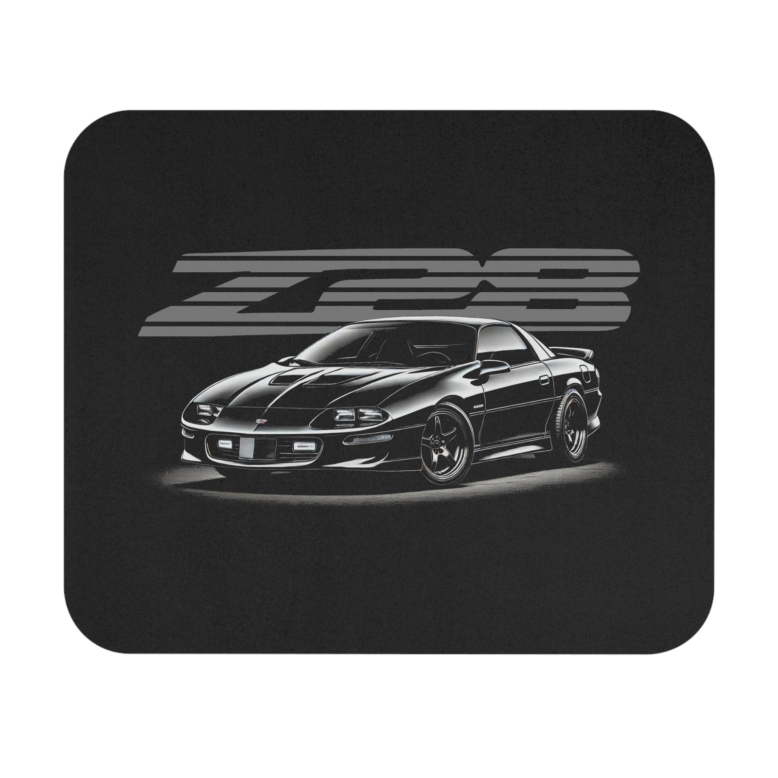 Chevy Camaro Z28 Mouse Pad – Black 4th Gen Muscle Car Desk Mat