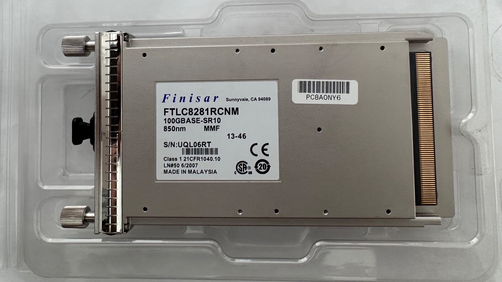 Finisar FTLC8281RCNM 100g 850nm MMF SR10 New
