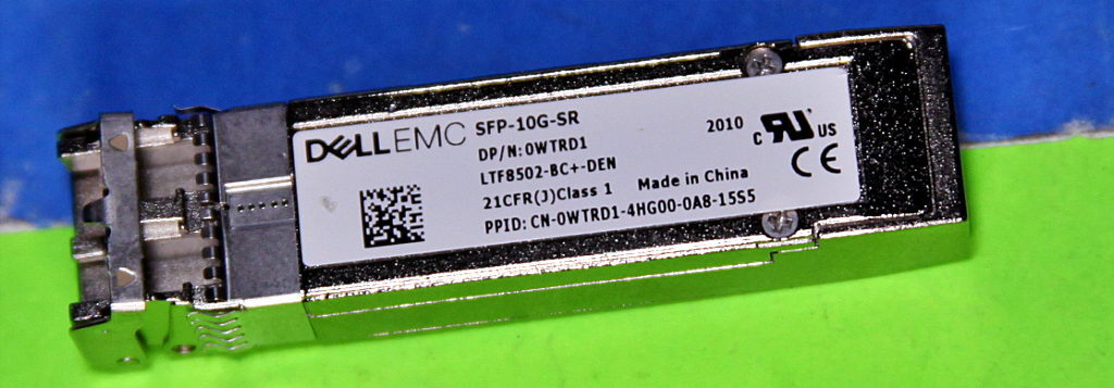 SFP-10G-SR WTRD1 Dell FORCE10 0WTRD1 10GBASE SFP+ Transceiver Module