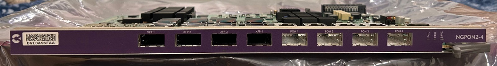 Calix E7-2 AXOS NGPON2-4 /XGS-PON Line Card 100-04636 - Excellent Condition