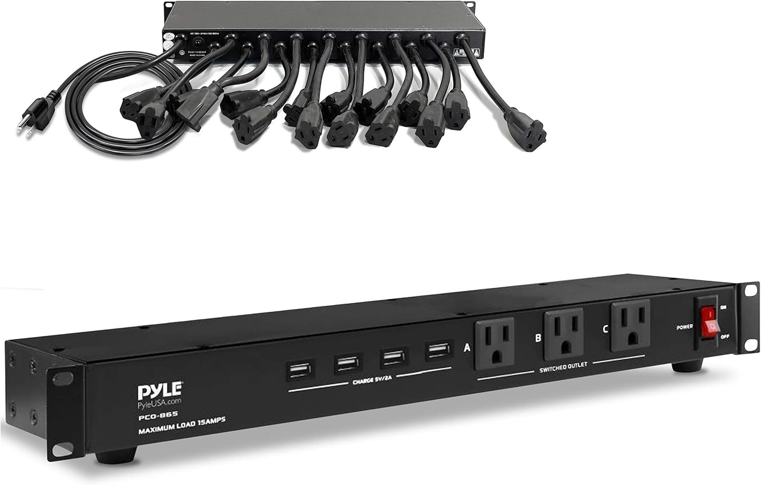 19 Outlet 1U 19" Rackmount PDU Power Distribution Supply Center Conditioner Stri