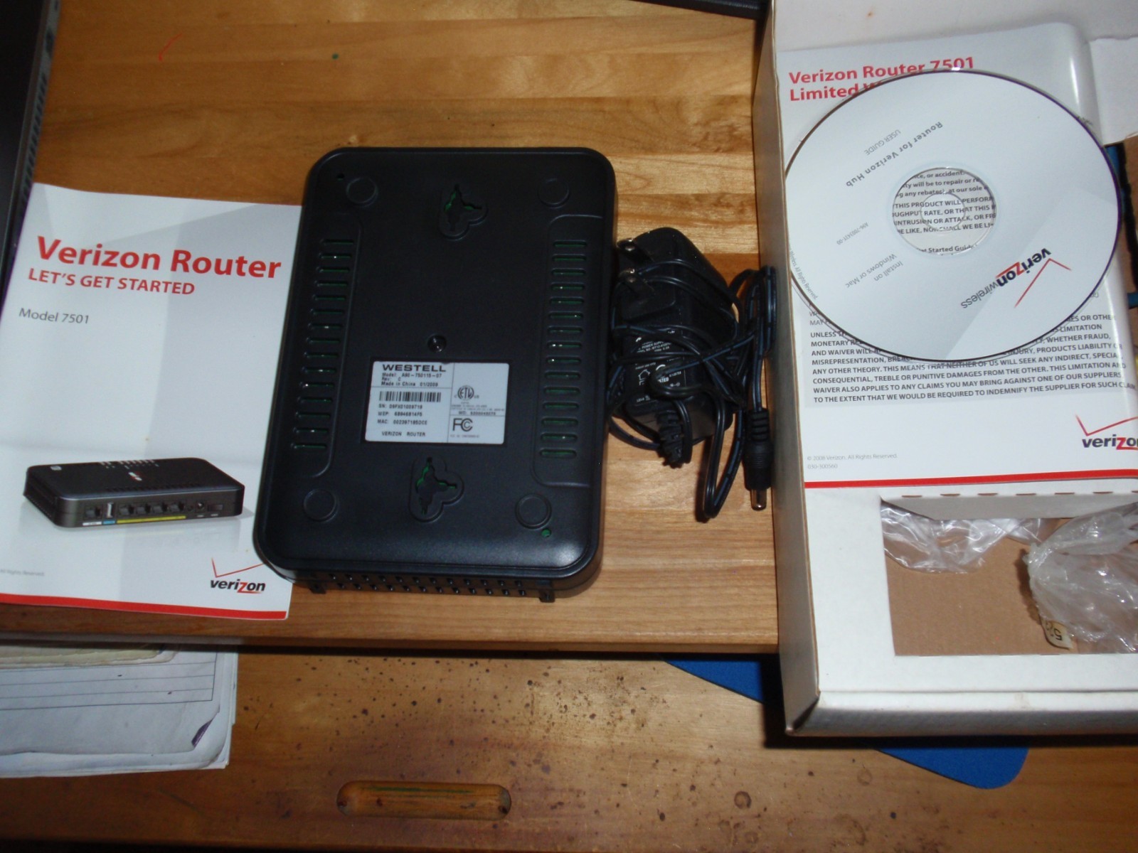 Westell A99-750115-00 wireless G broadband router-Verizon VersaLink Voice/DSL