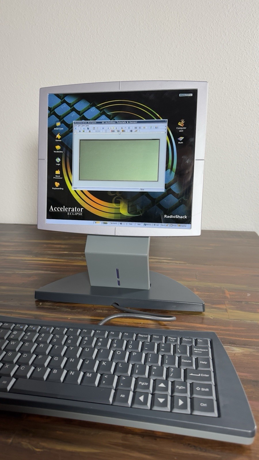Vtg Radio Shack Learning Accelerator Eclipse  Computer UnTested-See Description