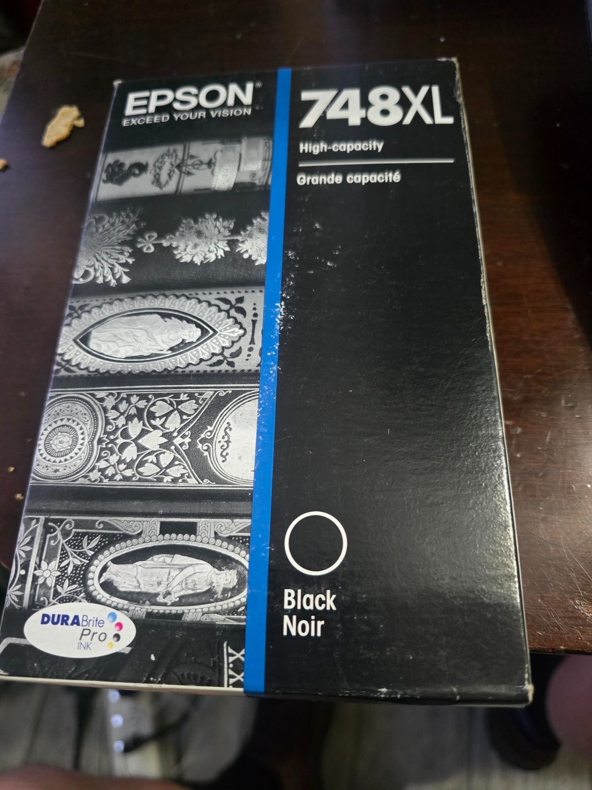Epson 748XL Black High Capacity Ink Cartridge 5500 Yield for Workforce Printers