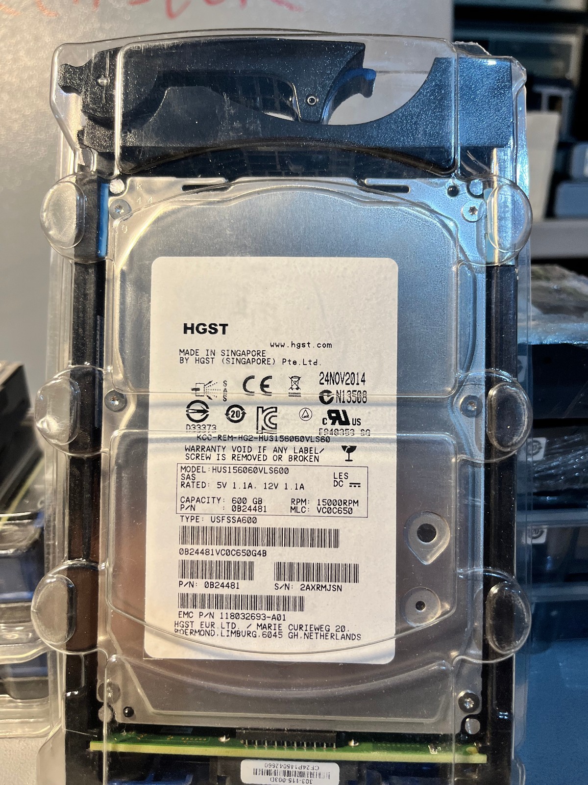 HGST HUS156060VLS600 600GB SAS 15K RPM 6Gbps HDD – 15K600