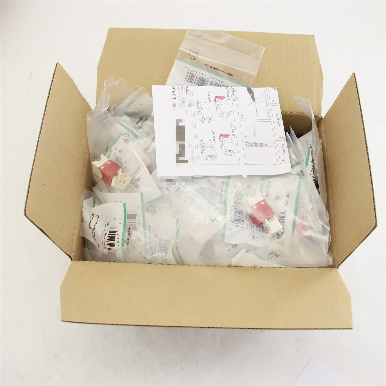 50X Panduit Giga TX Cat6 Network Jack CJ688TGRD CJ688TGYL CJ688TGIW CJ688TGGR 