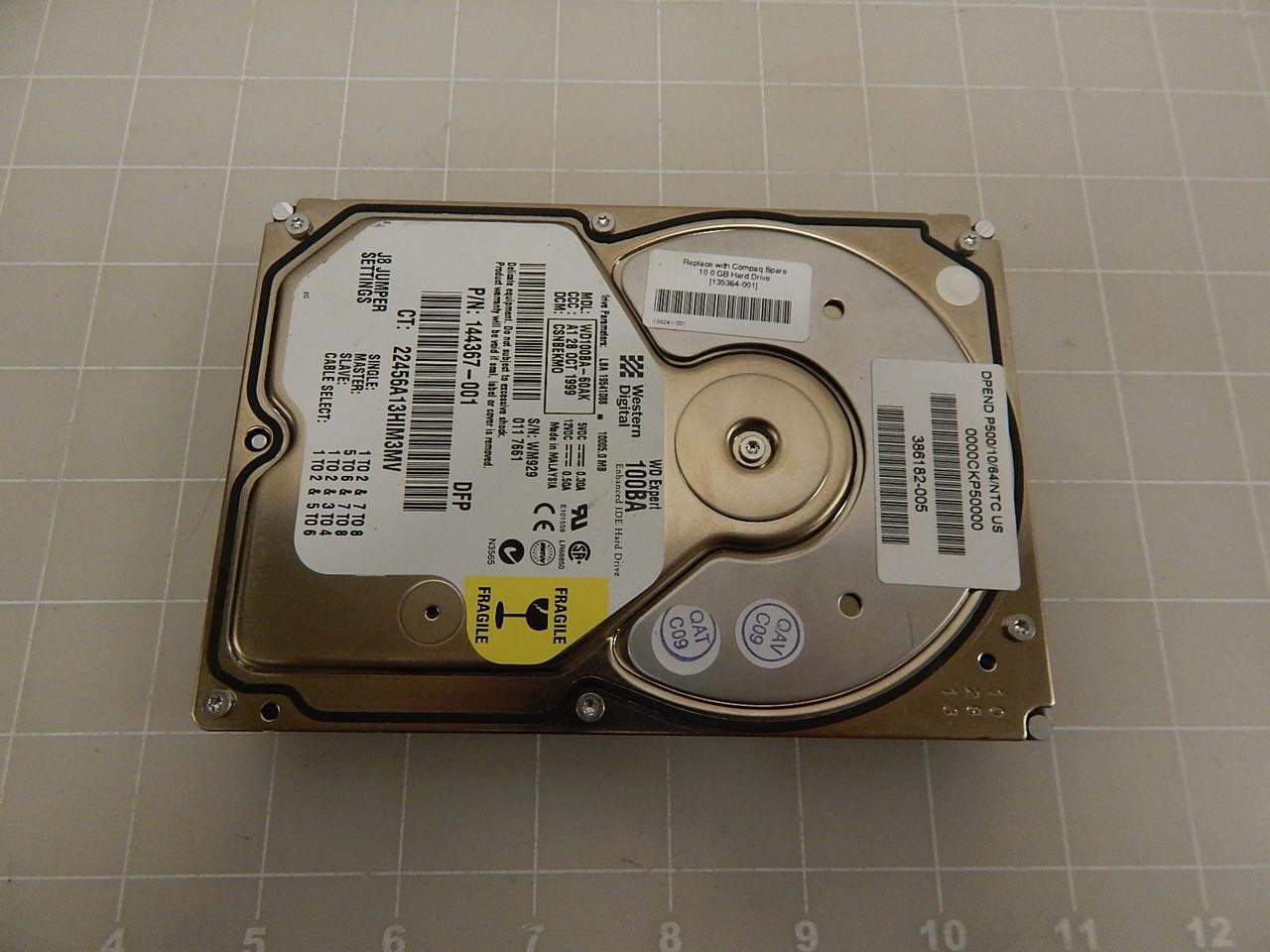 WESTERN DIGITAL 144367-001 10005.0MB HRAD DRIVE T63574