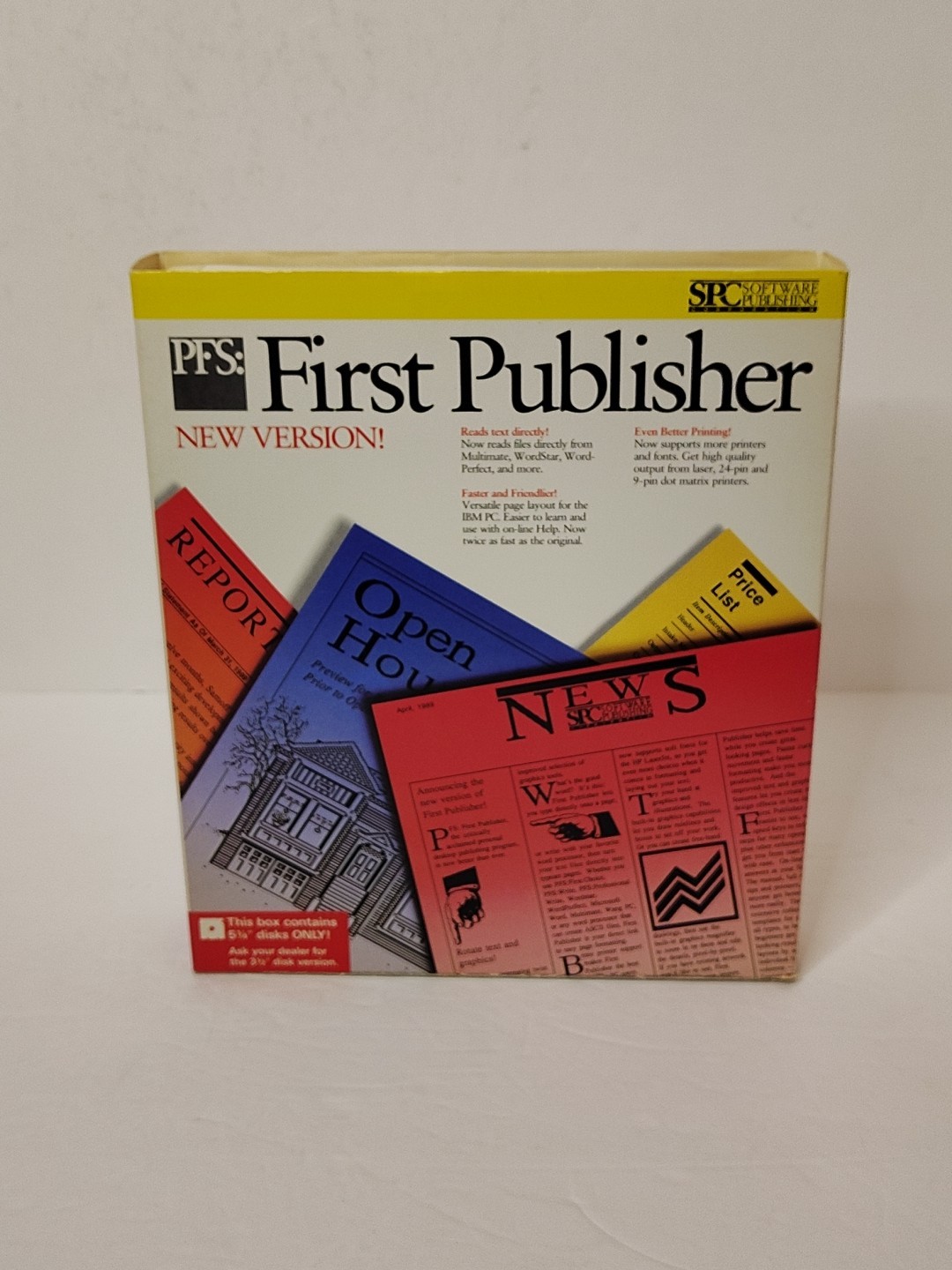 PFS: First Publisher - Word Processing - Professional New Version -IBM 1988