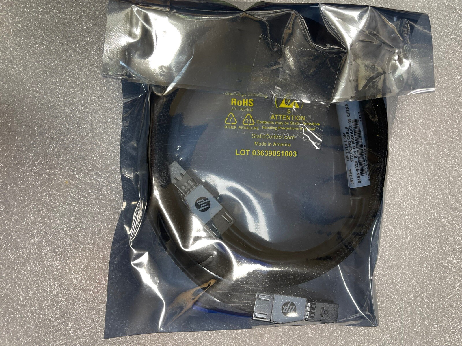 J9735A ARUBA HPE 2920/2930M 1m Stacking Cable USED