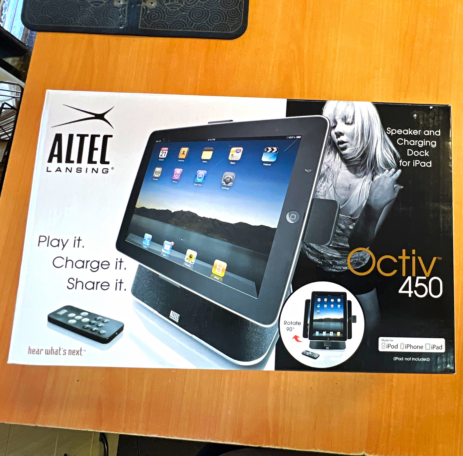 Altec Lansing Octiv 450 Speaker Charging Dock for Apple iPad iPhone iPod MFX450