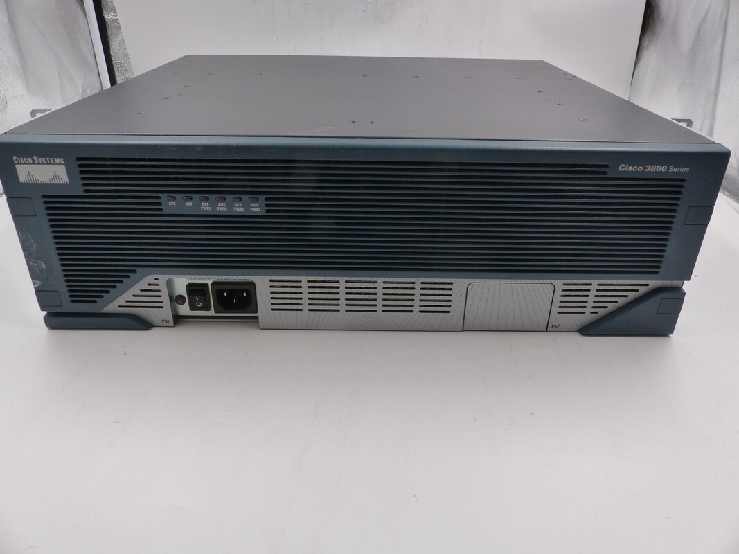 CISCO CISCO 3845 V03 GIGABIT WIRED INTEGRATED SERVICE ROUTER +NM-HD-2VE =NM-4A/S