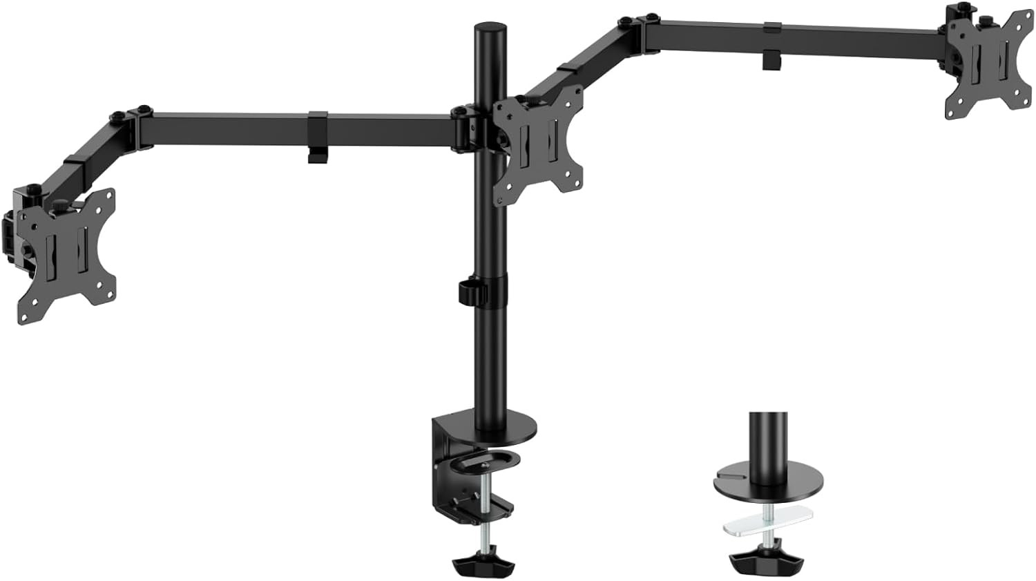 UPGRAVITY Triple Monitor Desk Mount Fits 3 Screens up to 27 Inch