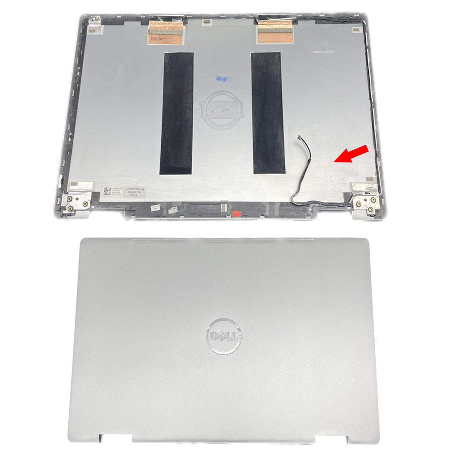 New Silver Back Cover For Dell Inspiron 15MF 7000 7569 7579 Top Lid W/Antenna US