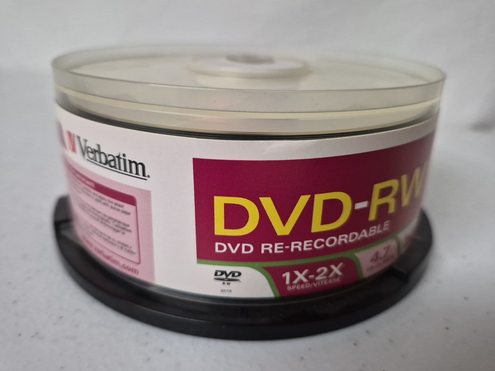 Verbatim DVD-RW Rewritable Disc DISC - Pack Of 30 - 4.7 GB  Brand New