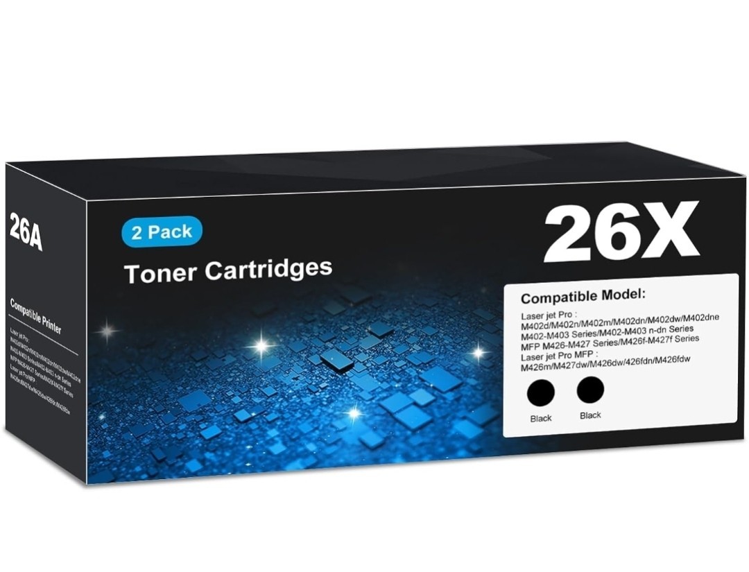 High Yield Black Toner Cartridge CF226X Compatible for HP 26A 26X - Print Qualit
