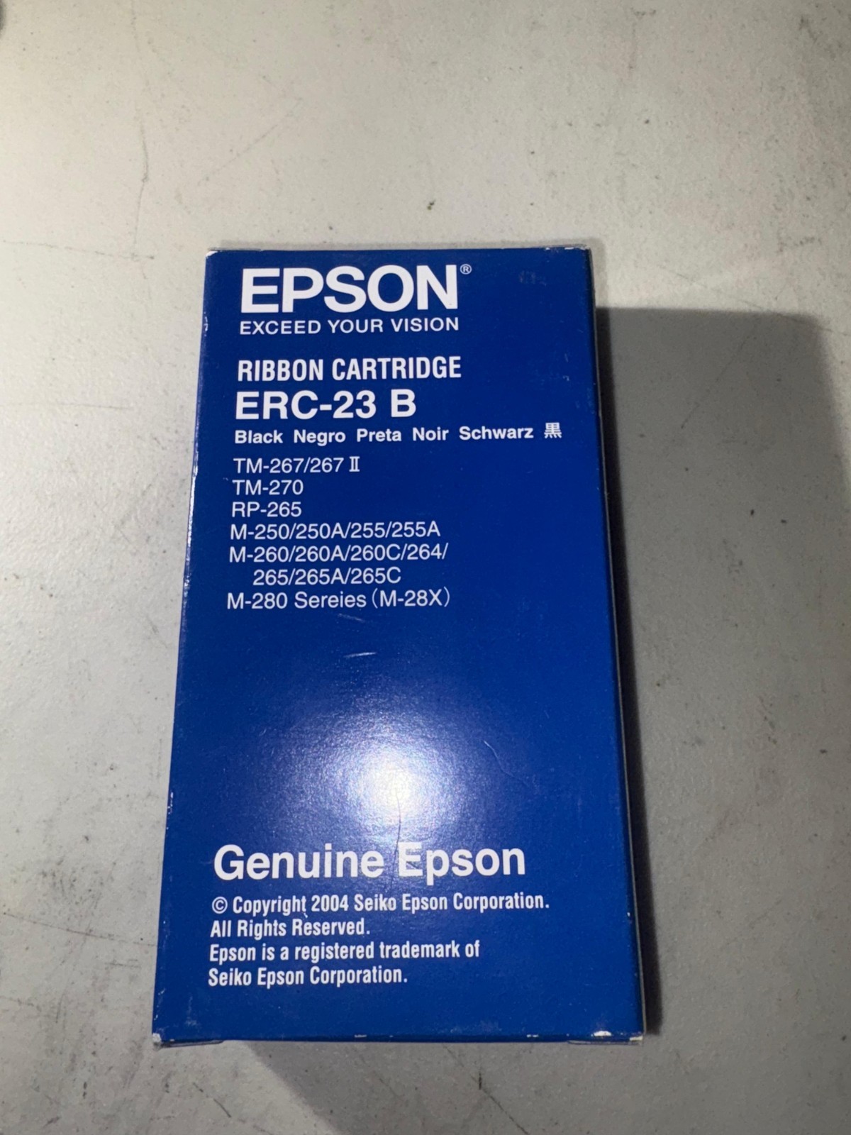 Genuine Epson ERC-23B ribbon cartridge black new