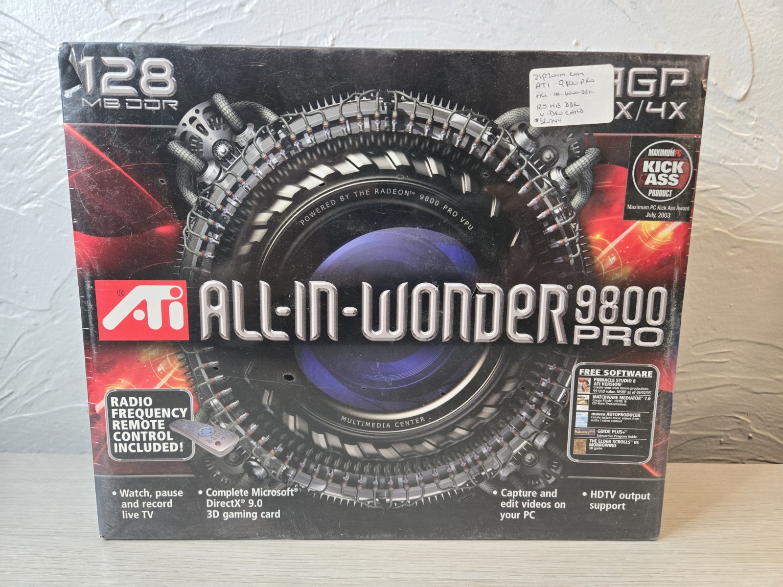 SEALED Vintage ATI All In Wonder 9800 PRO Graphics Card "SEE PHOTOS/DESCRIPTION"