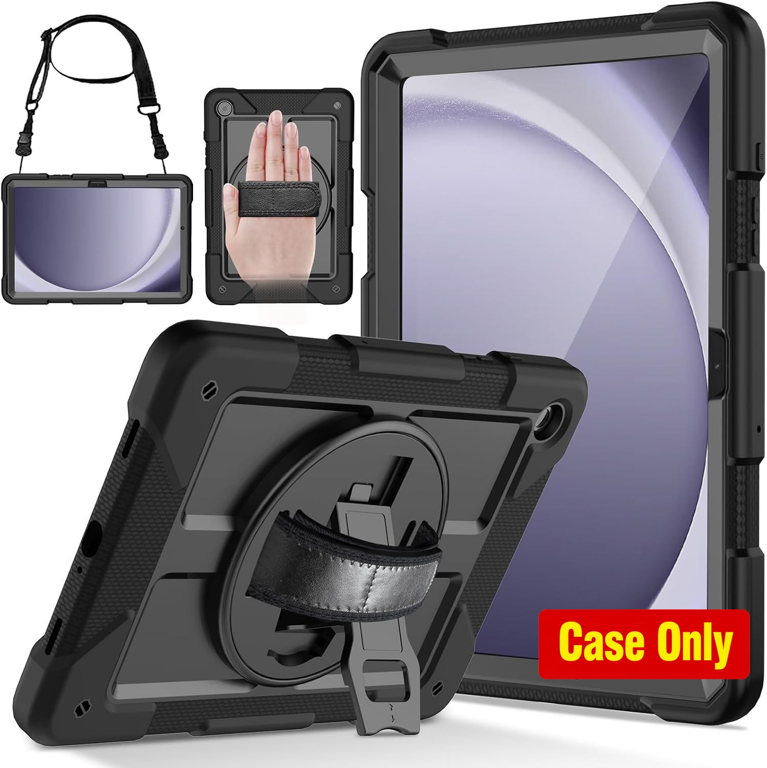 Rugged Shockproof Case for 11" Samsung Galaxy Tab A11+ 2025 / A9+ 2023