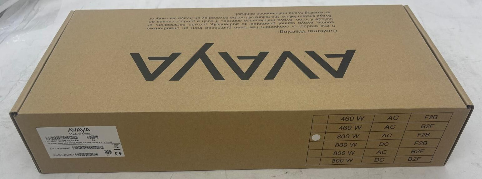 AVAYA Proprietary Power Supply - VSP 8000 100-240V AC PSU EC8005A01-E6