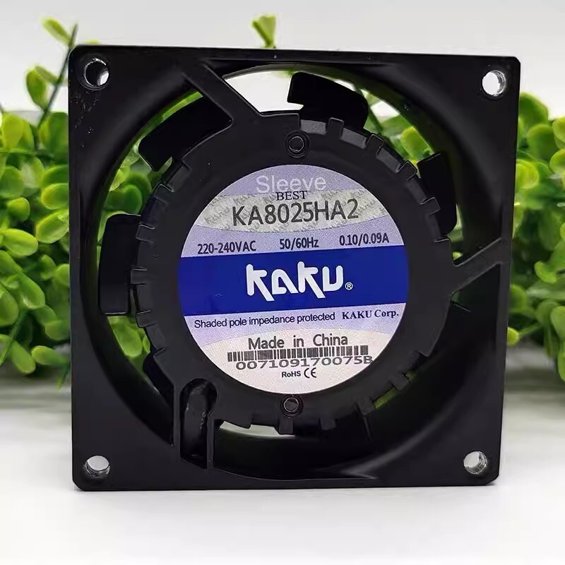 KAKU KA8025HA2 8025 AC220V-240V 0.10A/0.09A Axial cooling fan