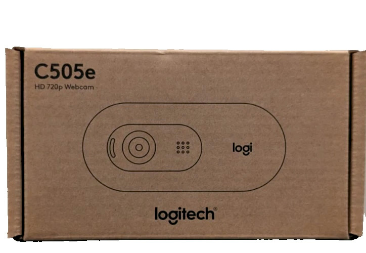 NIB Logitech C505e Webcam HD 720p, BLACK, P/N: 960-001385 -- FACTORY SEALED