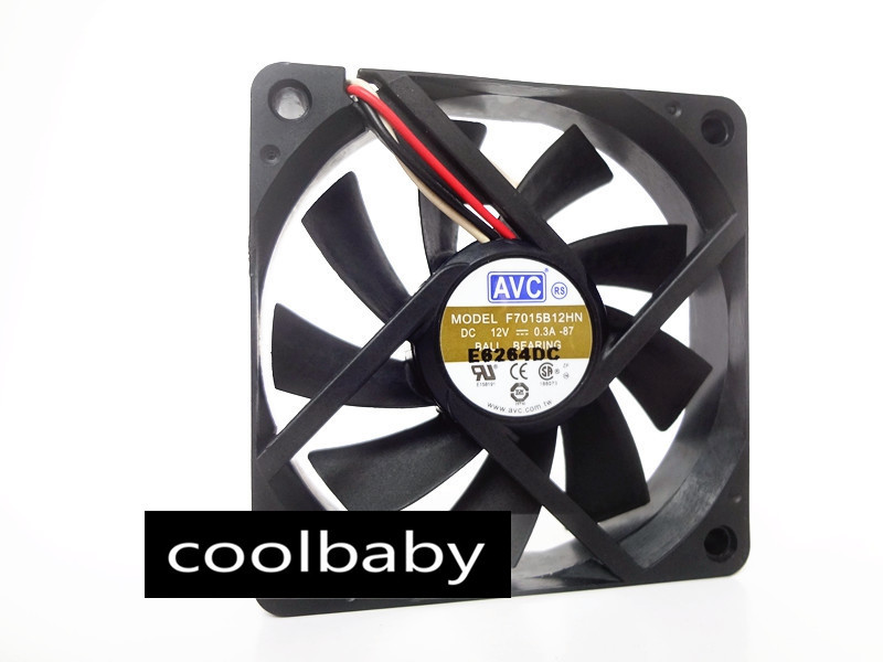 AVC F7015B12HN fan 70*70*15mm 7CM 12V 0.3A 3pin