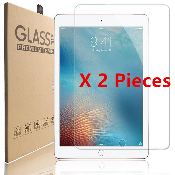 2 Pieces Premium Clear Tempered Glass Screen Protector for Apple 10.2" iPad 7th