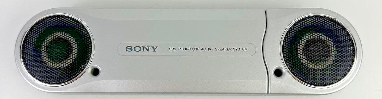 Sony SRS-T100PC Portable USB Stereo Computer Speakers Tested Working