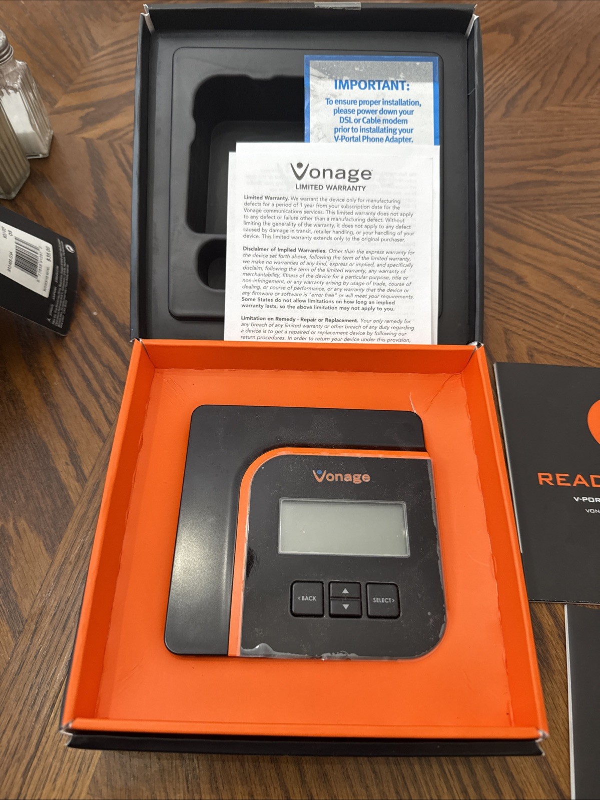 Vonage V Portal VDV21 VD Digital Phone Service Voice Router Vintage RARE