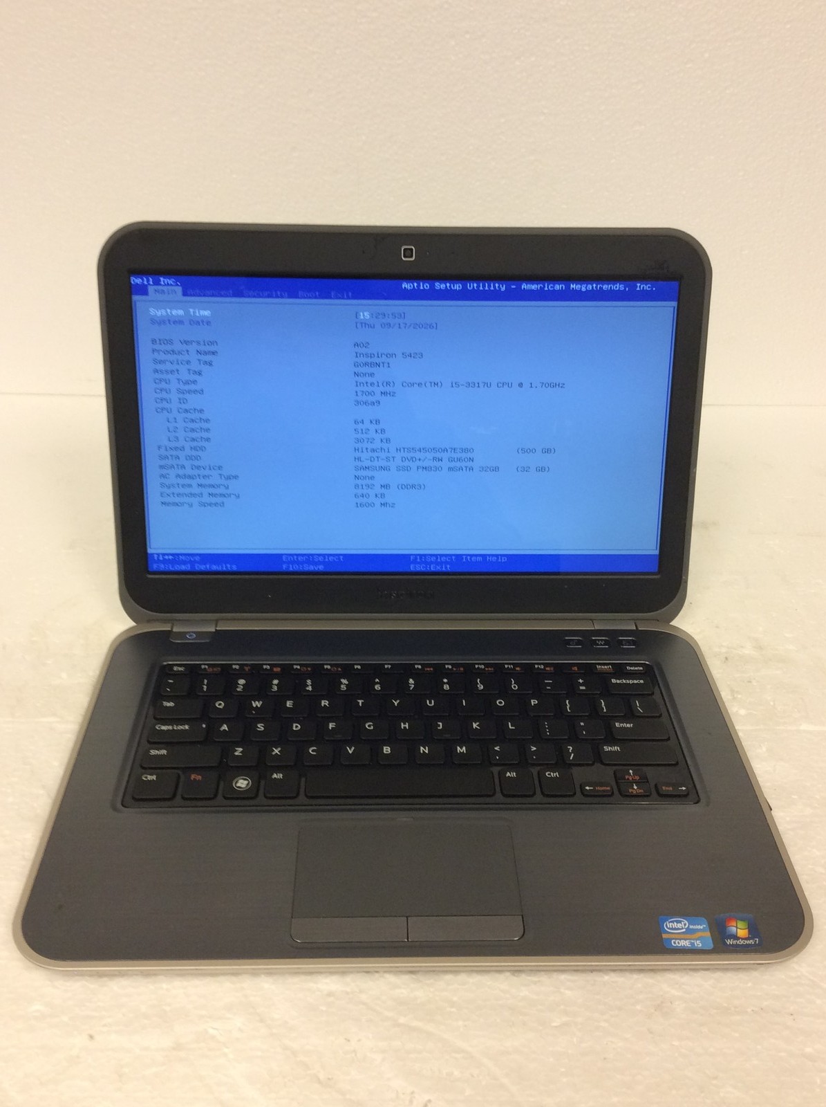 Dell Inspiron 14Z-5423 14" Laptop Intel i5-3317U 1.70Ghz w/ 500GB HD, 8Gb DDR3