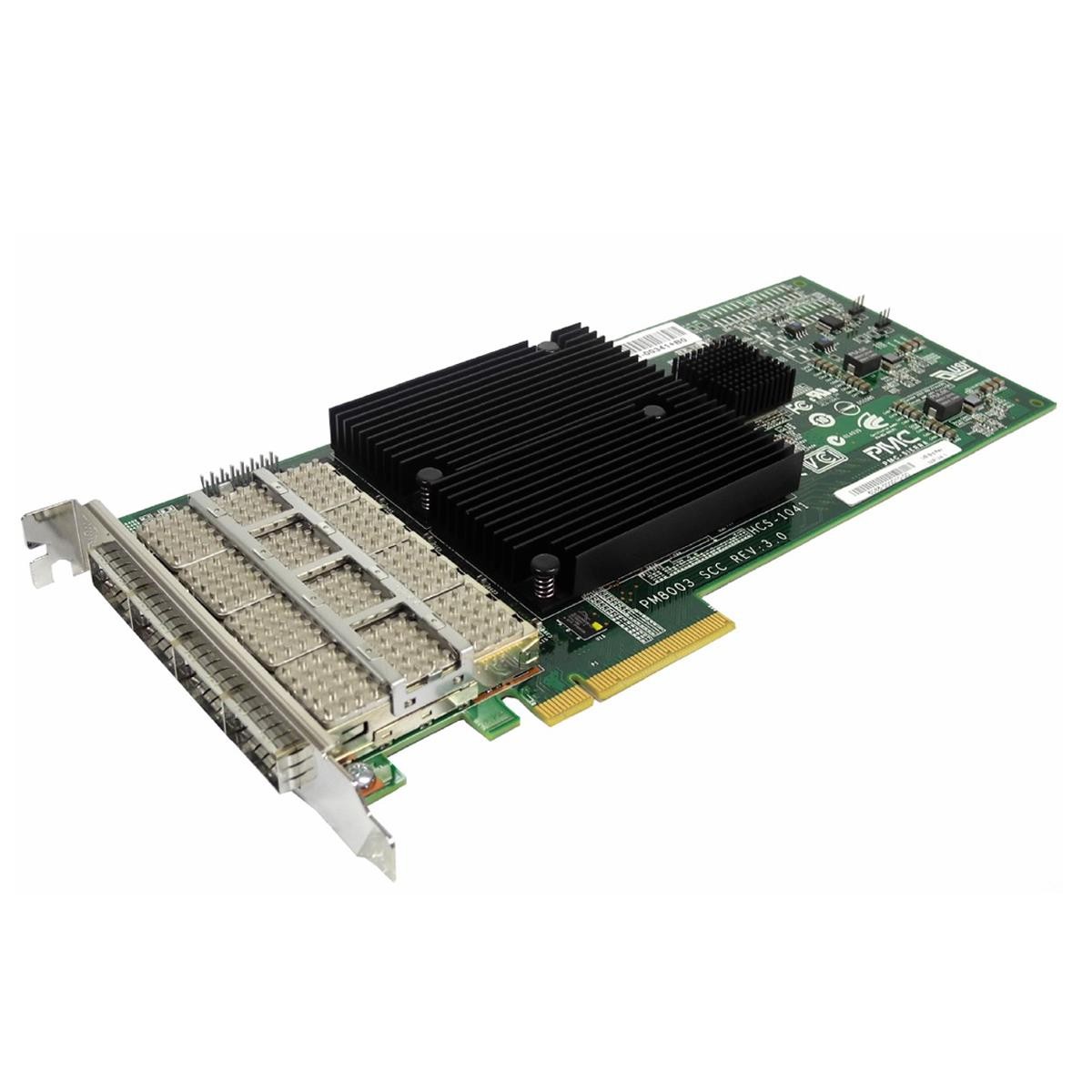 NetApp PMC Sierra PM8003 SCC 4-Port QSFP PCIe x8 Controller PN 111-00341