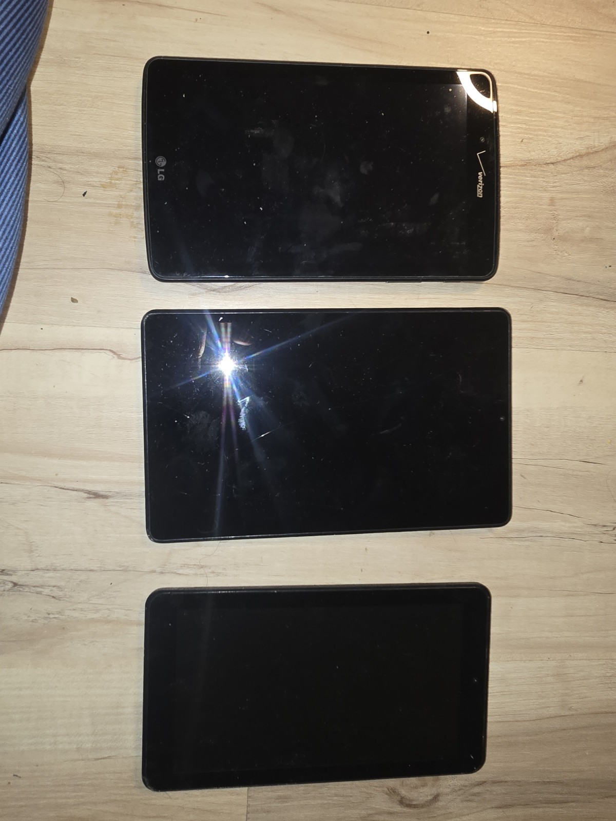 Lot of 4 Tablets RCA w/ Keyboard LG Verizon Barnes & Noble Untested Parts Repair
