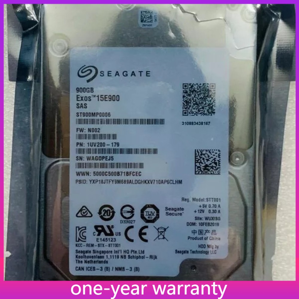 SEAGATE ST900MP0006 900GB 12Gbs 256MB 15K 2.5'' SAS Hard Drive NEW