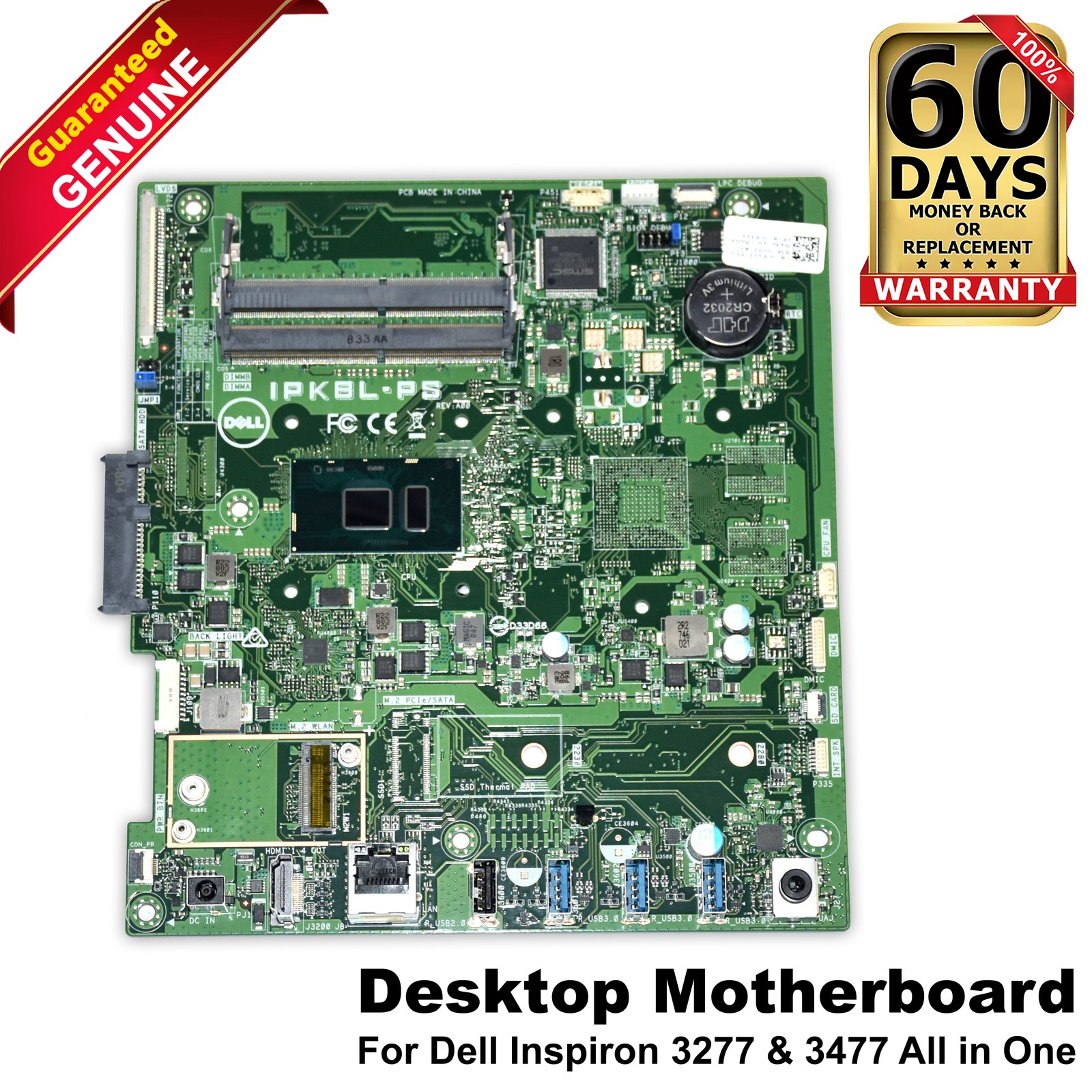 Dell Inspiron 3277 3477 AIO Motherboard Pentium 4415U Dual-Core IPKBL-PS CR1TT