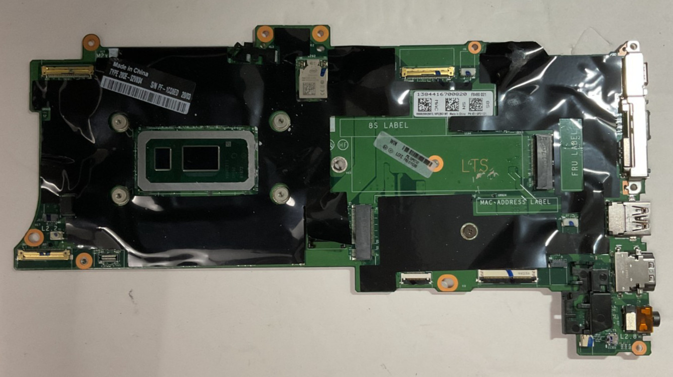 Defective Lenovo ThinkPad X1 Carbon 7th Gen i5-8365U Motherboard 16GB 01YU380