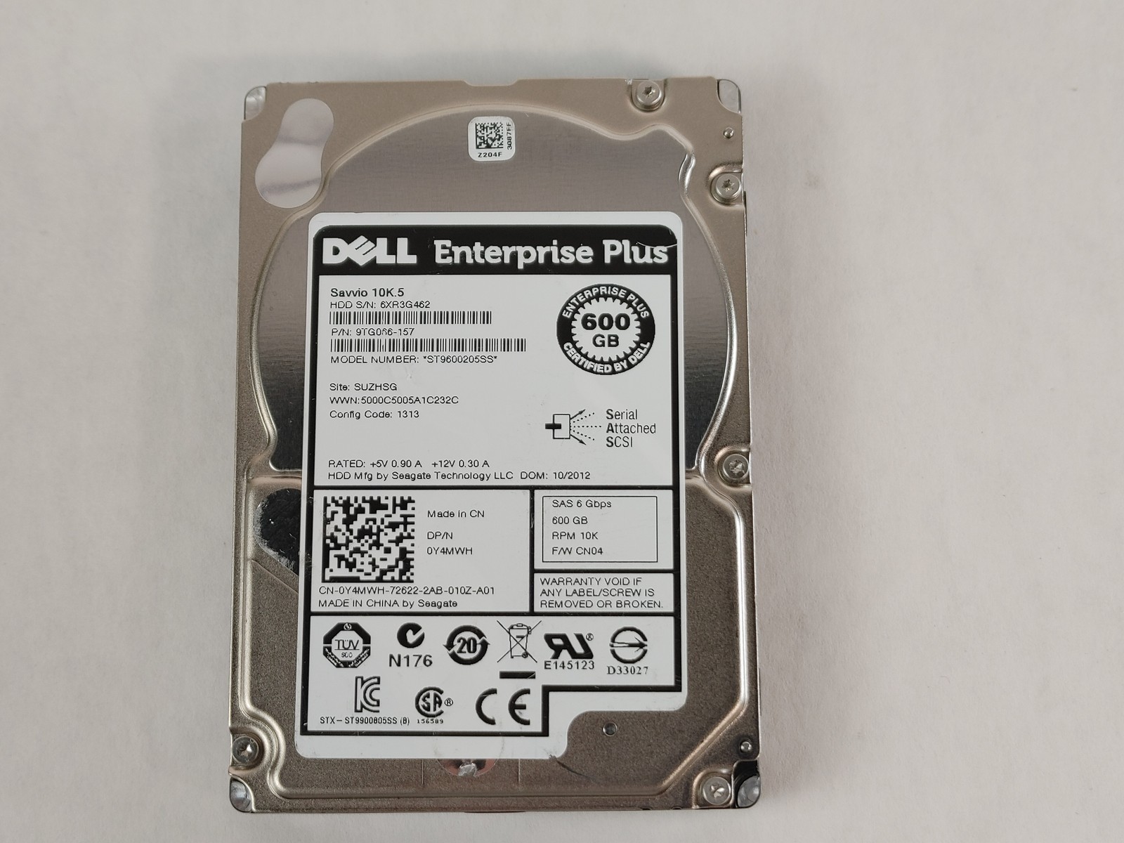 Seagate Dell Enterprise Plus ST9600205SS 600 GB 2.5" SAS 2 Hard Drive