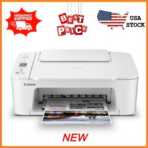 NEW Canon PIXMA TS3722 Wireless All-In-One Inkjet Printer for Home Office