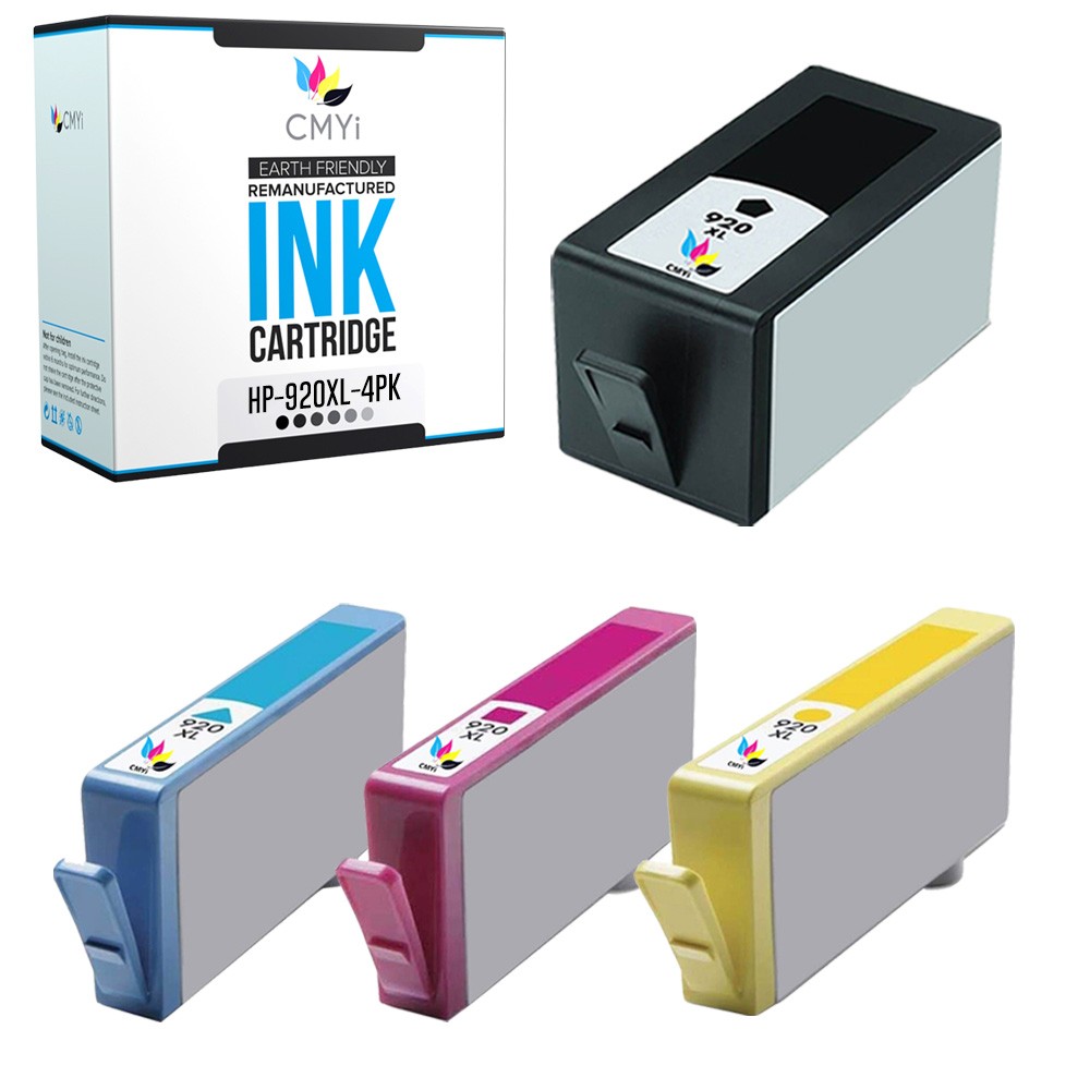 CMYi 4PK Compatible 920XL Ink Cartridges for HP OfficeJet 6000 6500 7000 7500A