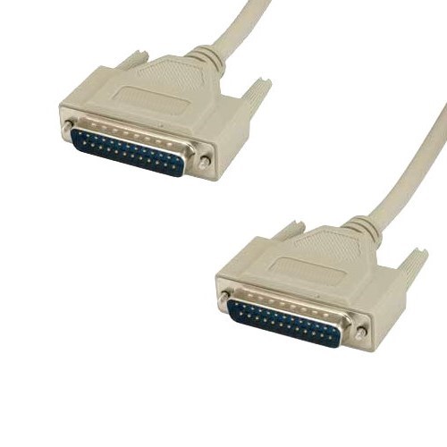 Lot of 10pc 100ft DB25 25Pin Serial Printer Cable Cord 28AWG Male M/M RS232 Port