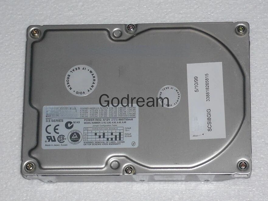 For Quantum 8.4S/8G SE84S011 50 pin SCSI hard disk