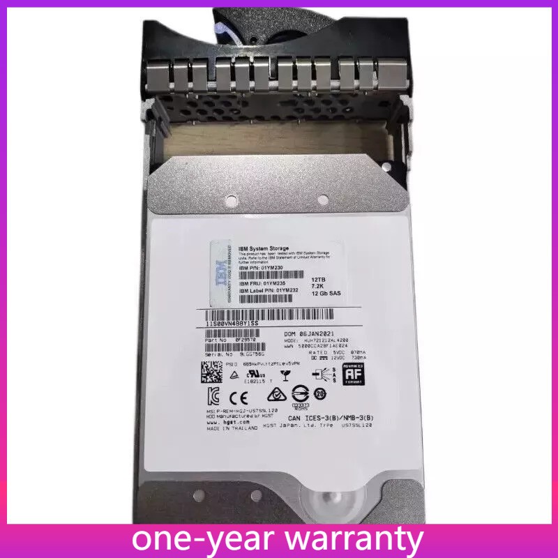 New IBM 01YM211 01YM235 12TB SAS 7.2K 3.5 V5000 Gen2 Hard Drive HDD