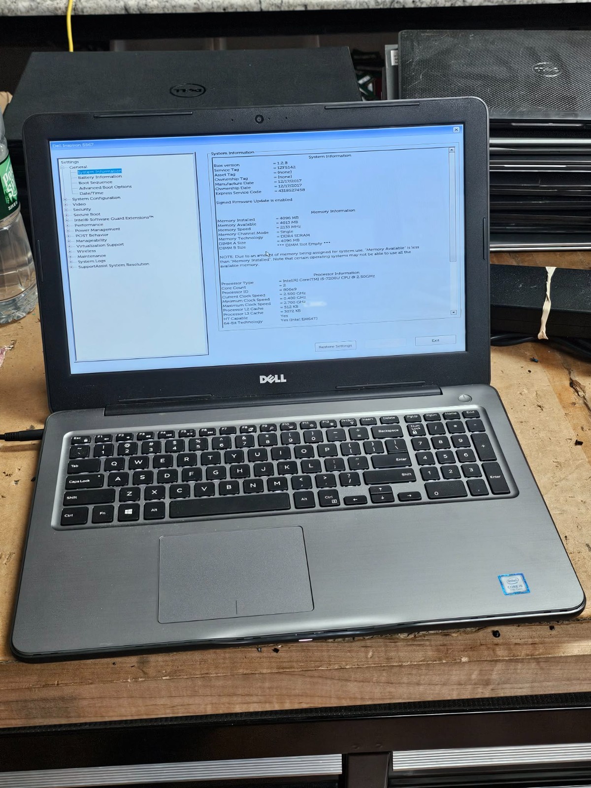 Dell Inspiron 15 5567 15.6" Intel i5-7200U 2.5GHz 4GB RAM No SSD - Clean Special