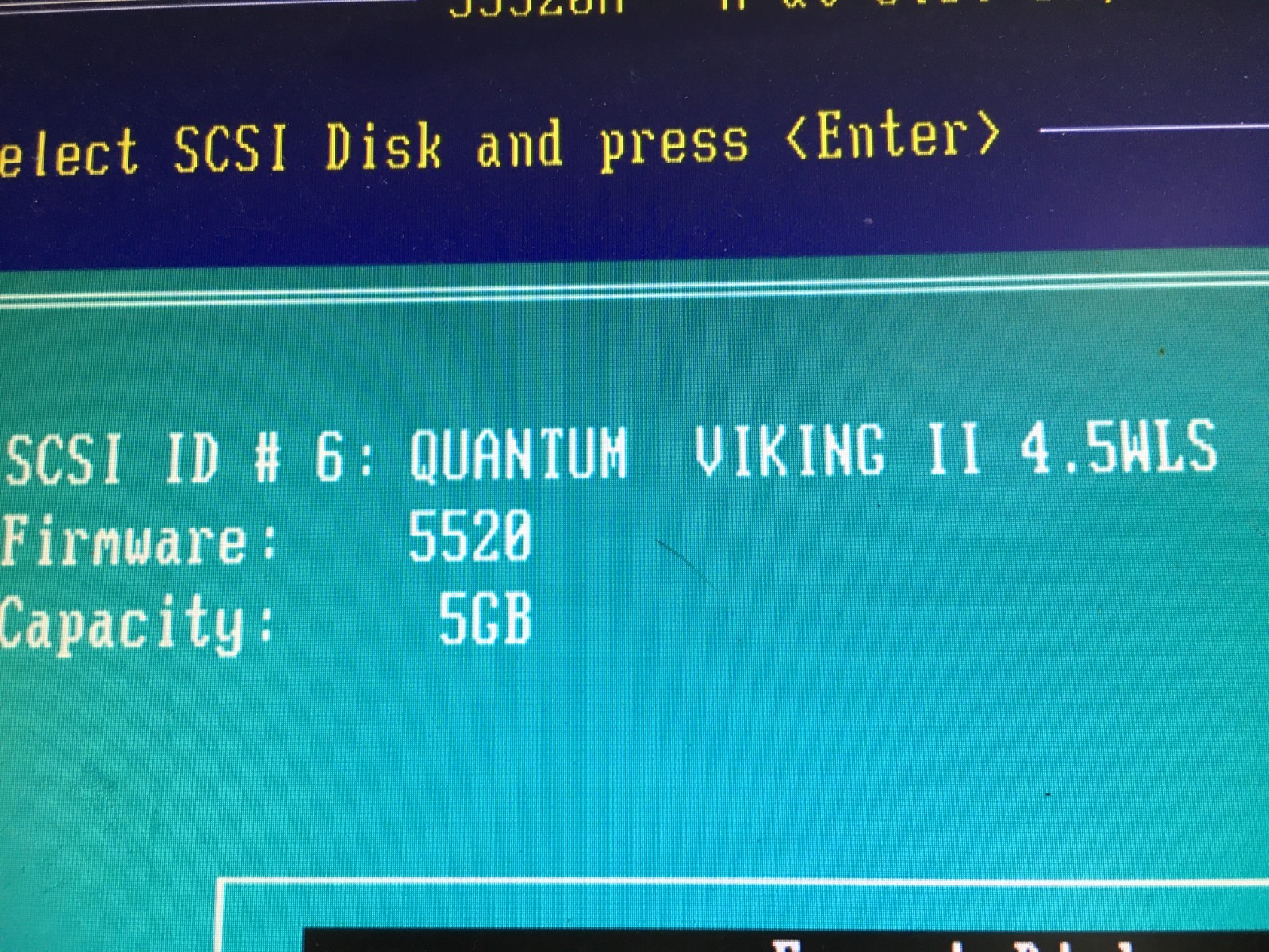 Quantum Viking II 4.5WLS  P/N: PX04L011 4.5S 5GB 68PIN SCSI Hard drive Tested